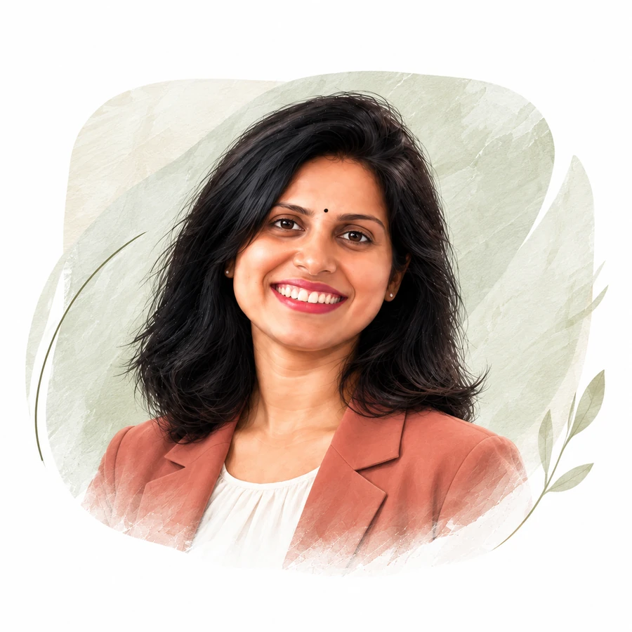 Illustrated portrait of Dr Swapnanjali A.