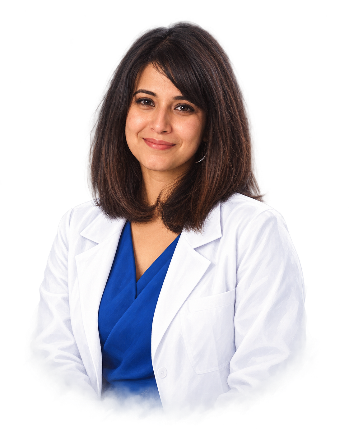 Illustrated portrait of Dr Shivani N.