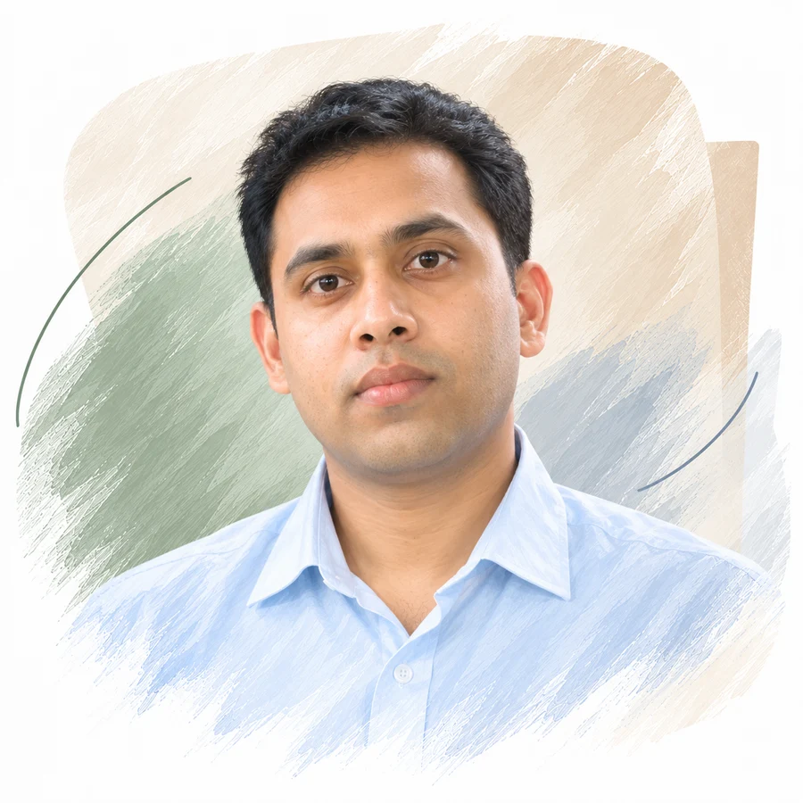 Illustrated portrait of Dr Sunny F.