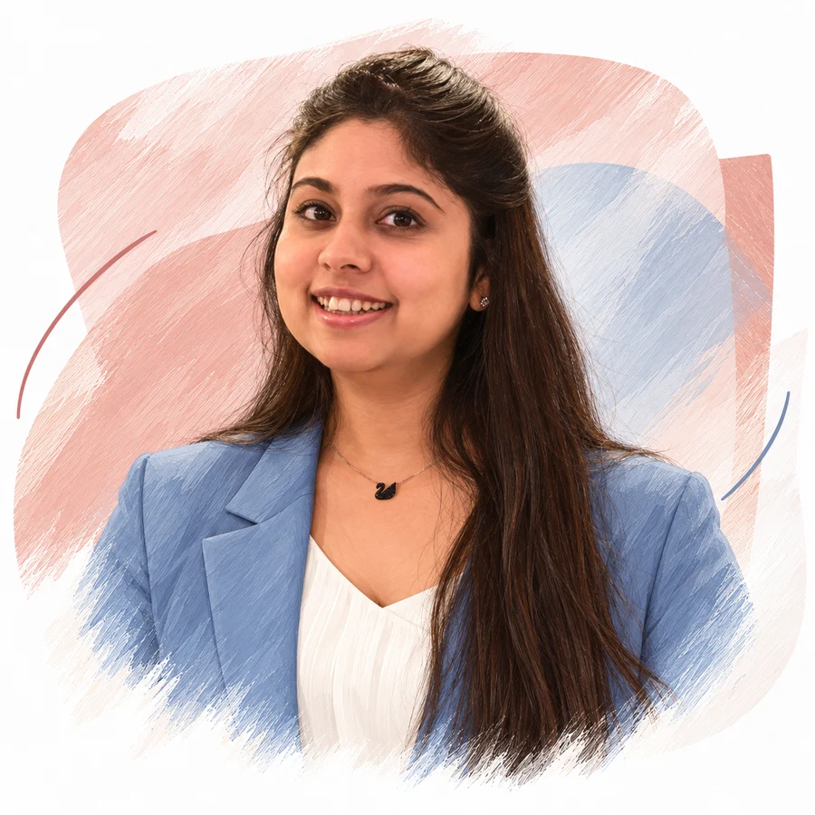 Illustrated portrait of Dr Divya S.