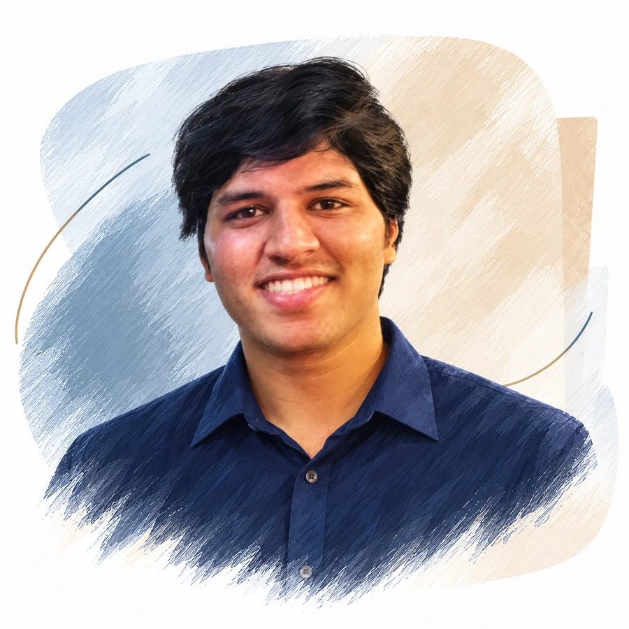 Illustrated portrait of Dr Sameer D.